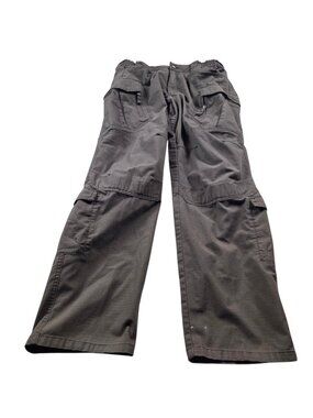 CQR Tactical Pants Mens 34x32 Brown Khaki Cargo Ripstop Stretch Elastic Waist